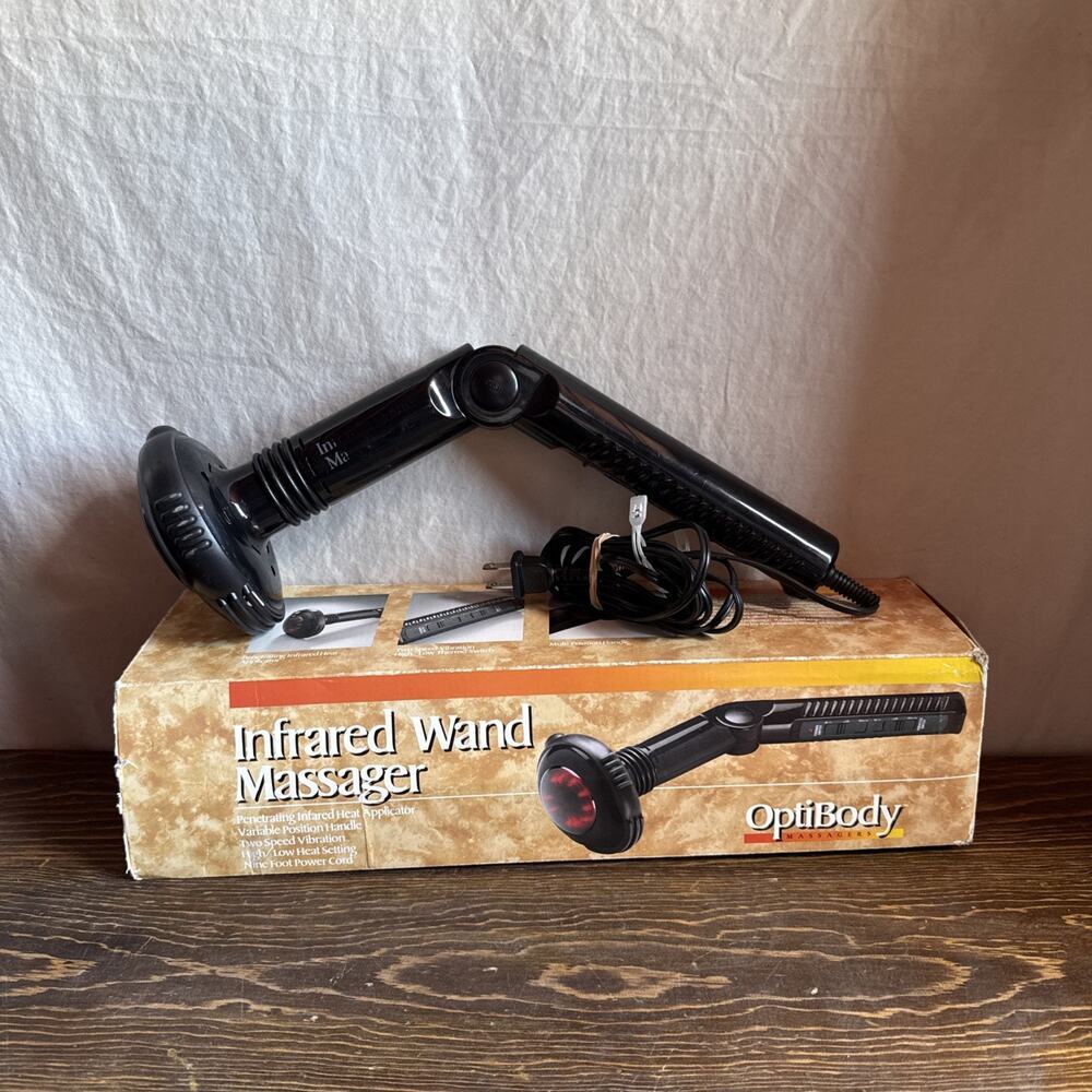 Infrared Wand Massager Black Optibody Massagers GNC 186235